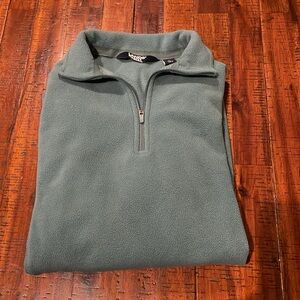 Lands End 3/4 zip fleece size small sage green